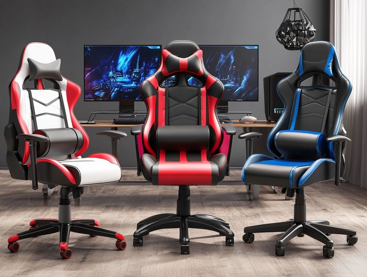 Image showing the top 5 gaming chairs for PC and console.