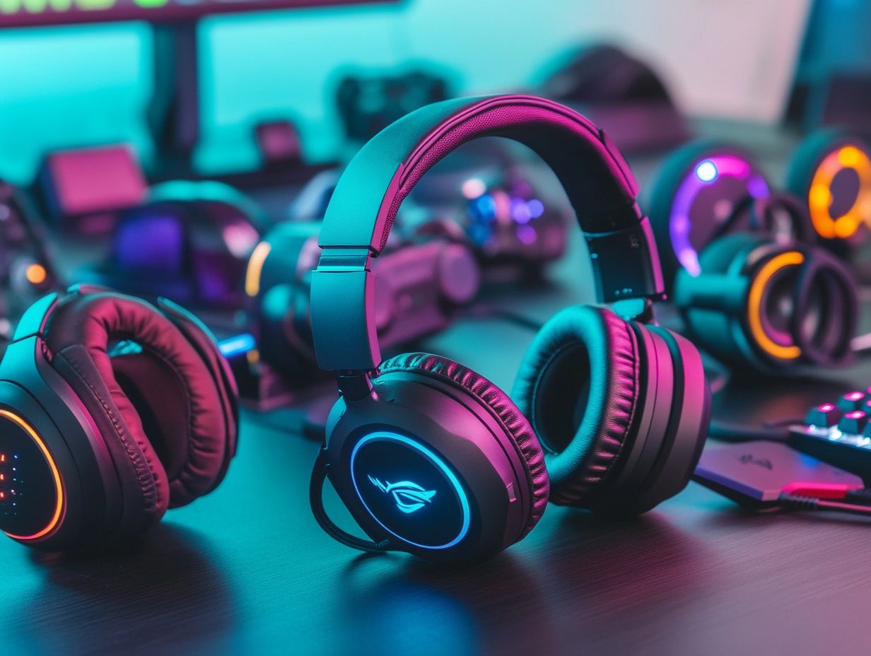 An overview of the pros and cons of various gaming headsets.