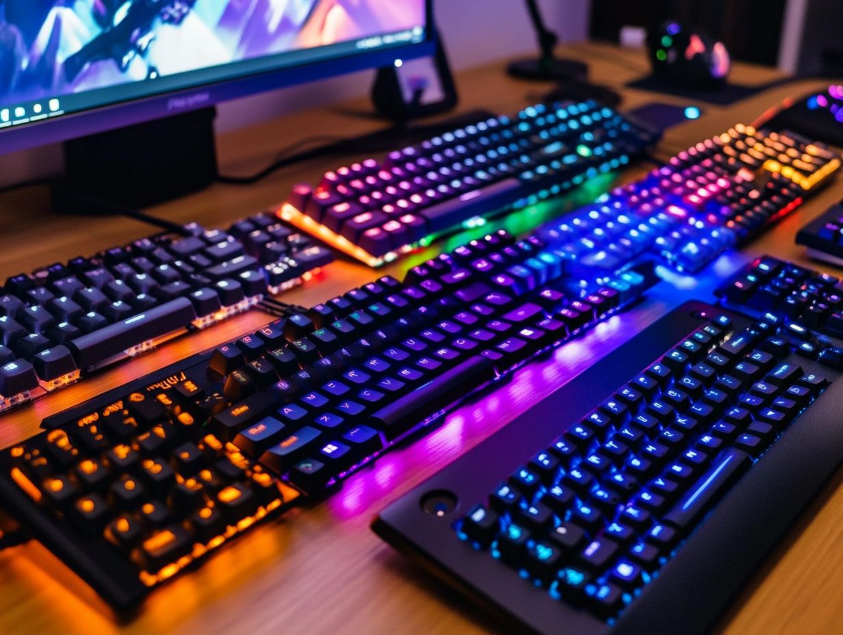 Image of the top 5 keyboards for fast typing and gaming