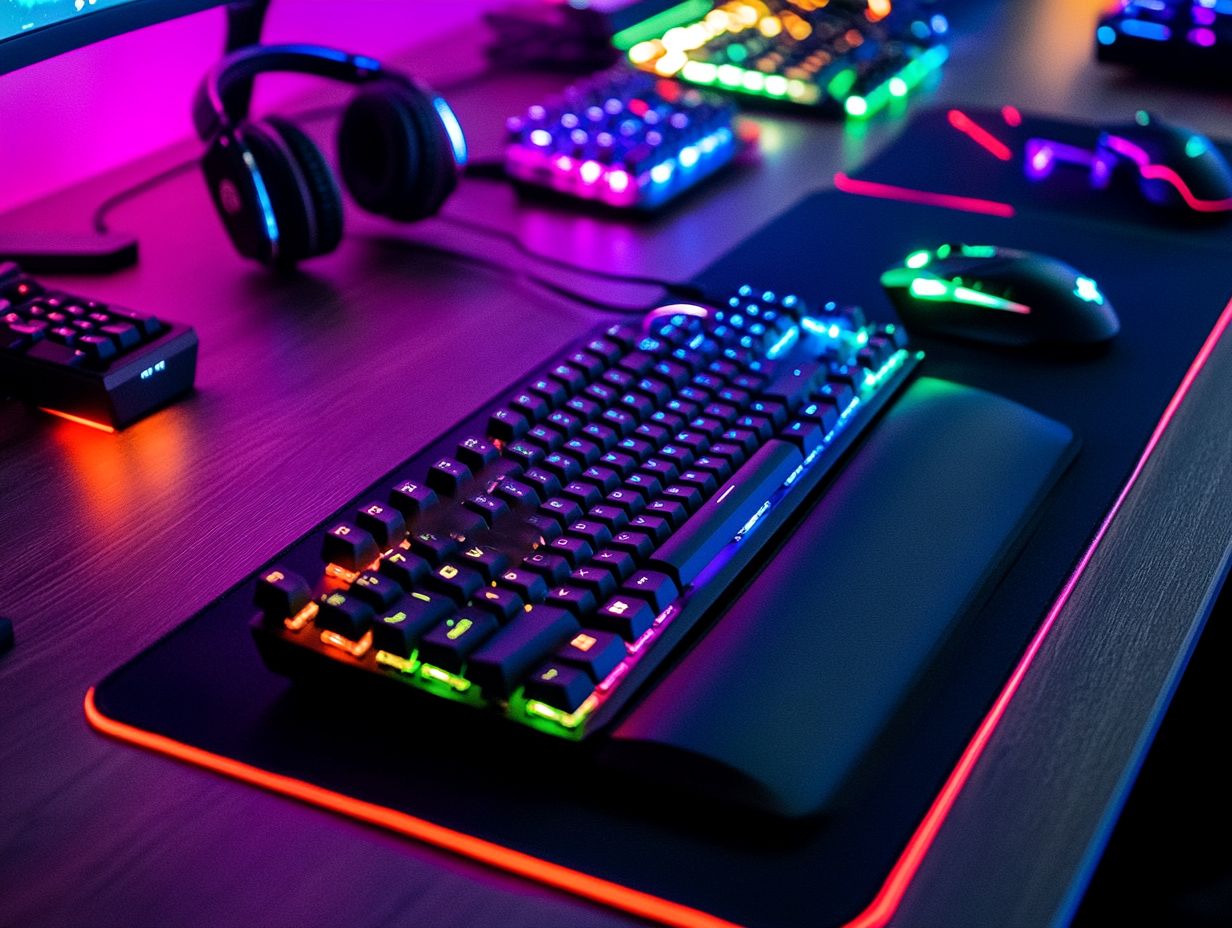 Visual summary of the top silent keyboards for late-night gaming.