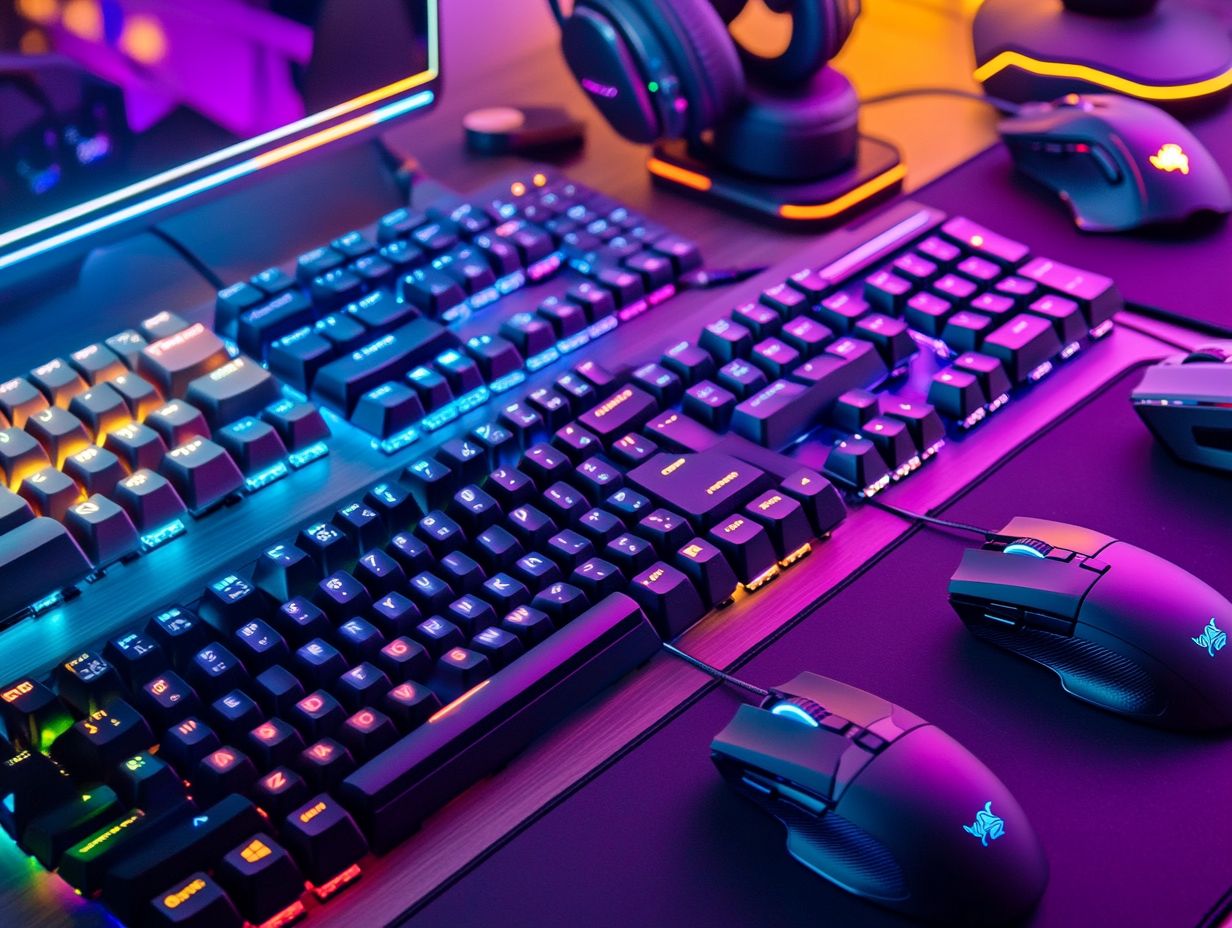 Examples of ergonomic keyboards to boost gaming performance