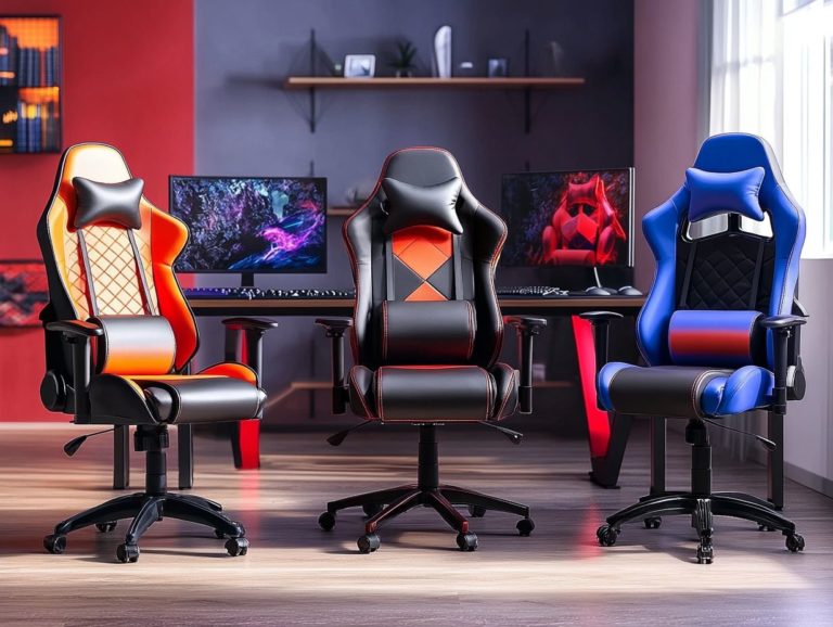 5 gaming chairs with lumbar support