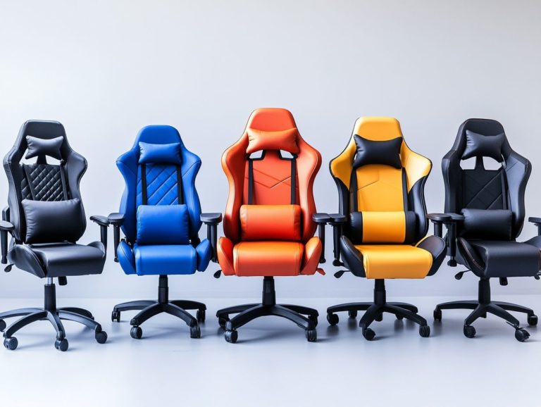 5 gaming chairs with neck support