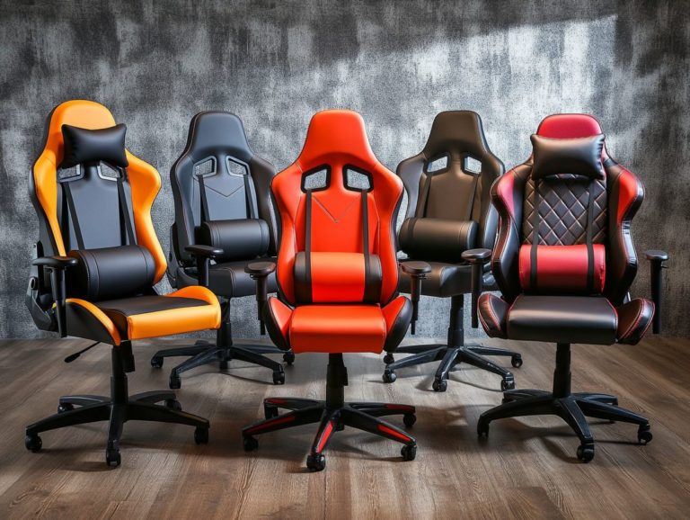 5 gaming chairs with vibrating features