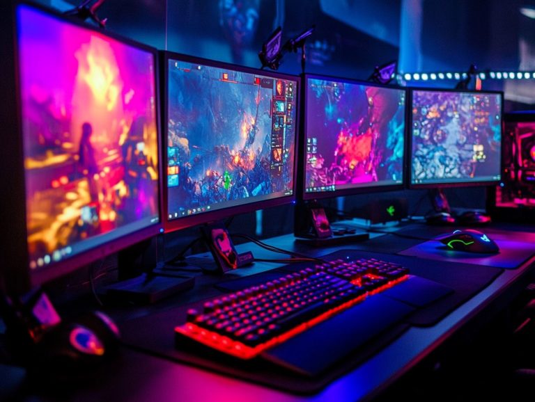 5 monitors for ultra high definition gaming