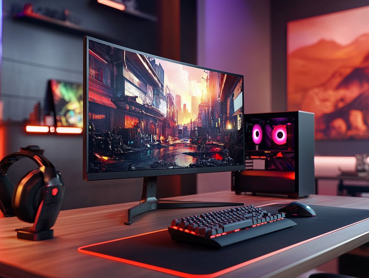 Gaming monitor showcasing Adaptive Sync technology