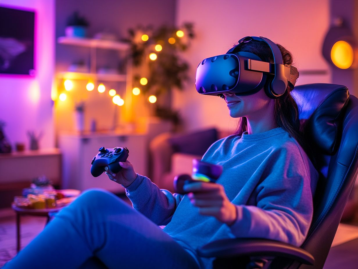 Image illustrating tips for preparing for a VR gaming session