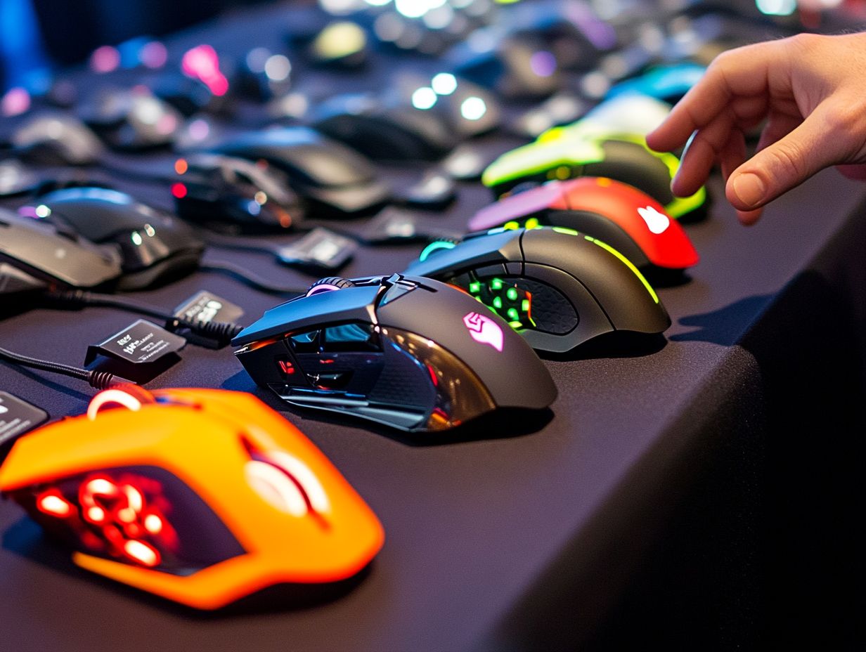 Visual summary of key takeaways for choosing a gaming mouse