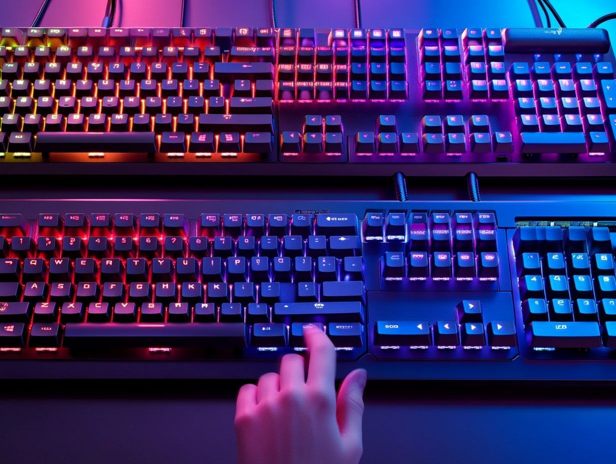 Comparison of Anti-Ghosting and N-Key Rollover features in gaming keyboards