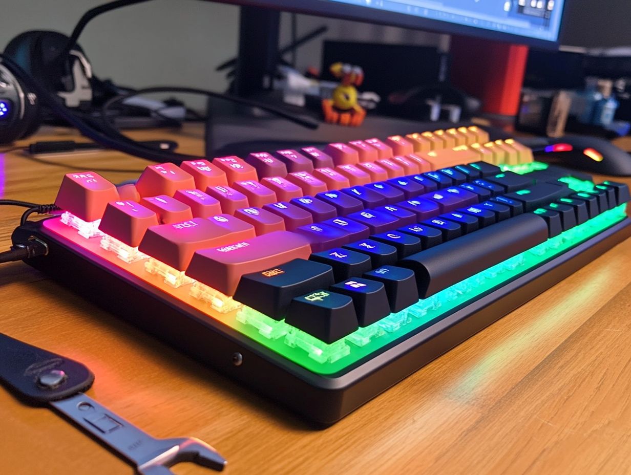 A custom mechanical keyboard