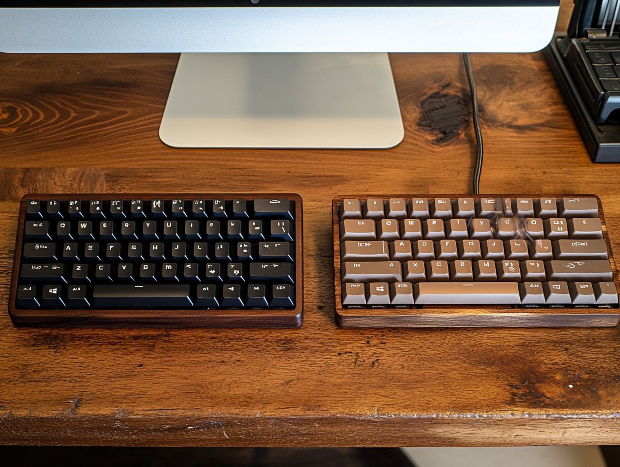 What factors should I consider when choosing between a mechanical and a membrane keyboard?