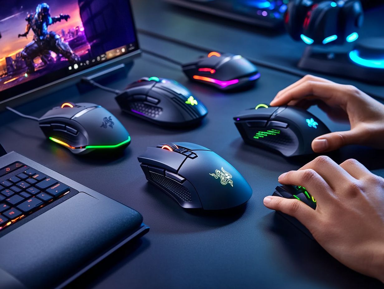 Infographic guiding gamers on choosing the right mouse