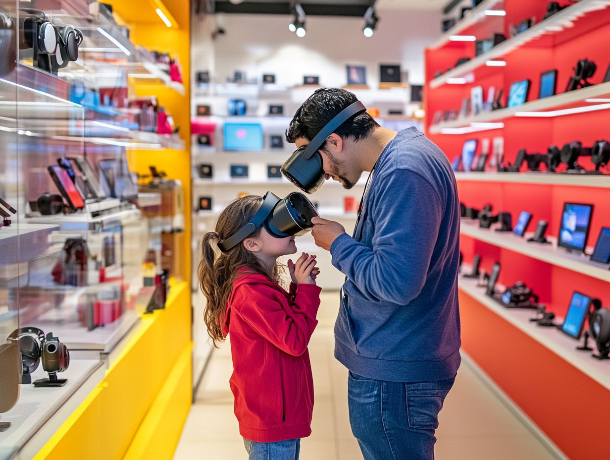 Graphic summarizing key takeaways for choosing a VR headset for kids.