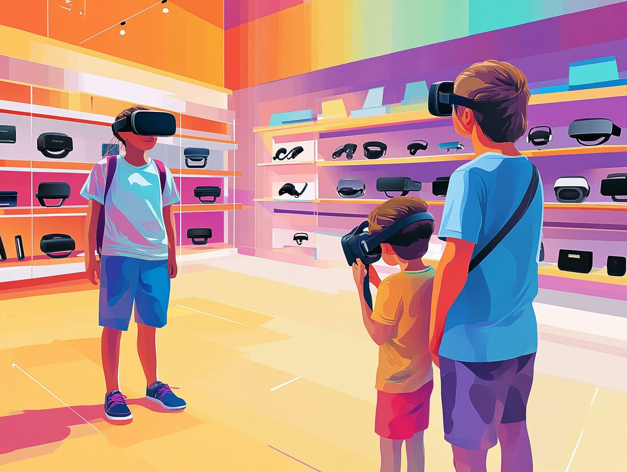 An informative visual guide on how to choose the right VR headset for kids