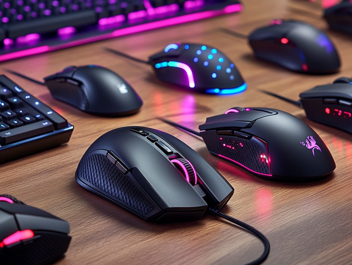 A variety of budget-friendly gaming mice suitable for all gamers