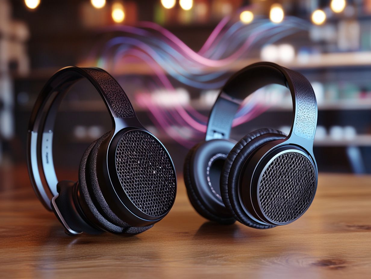 Open-back headsets provide a natural sound experience.