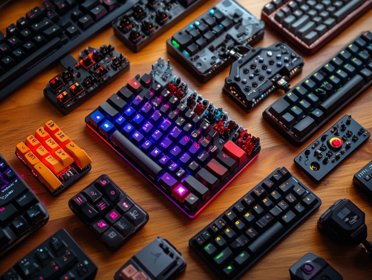 An infographic summarizing key takeaways for choosing the right key switch for gaming.