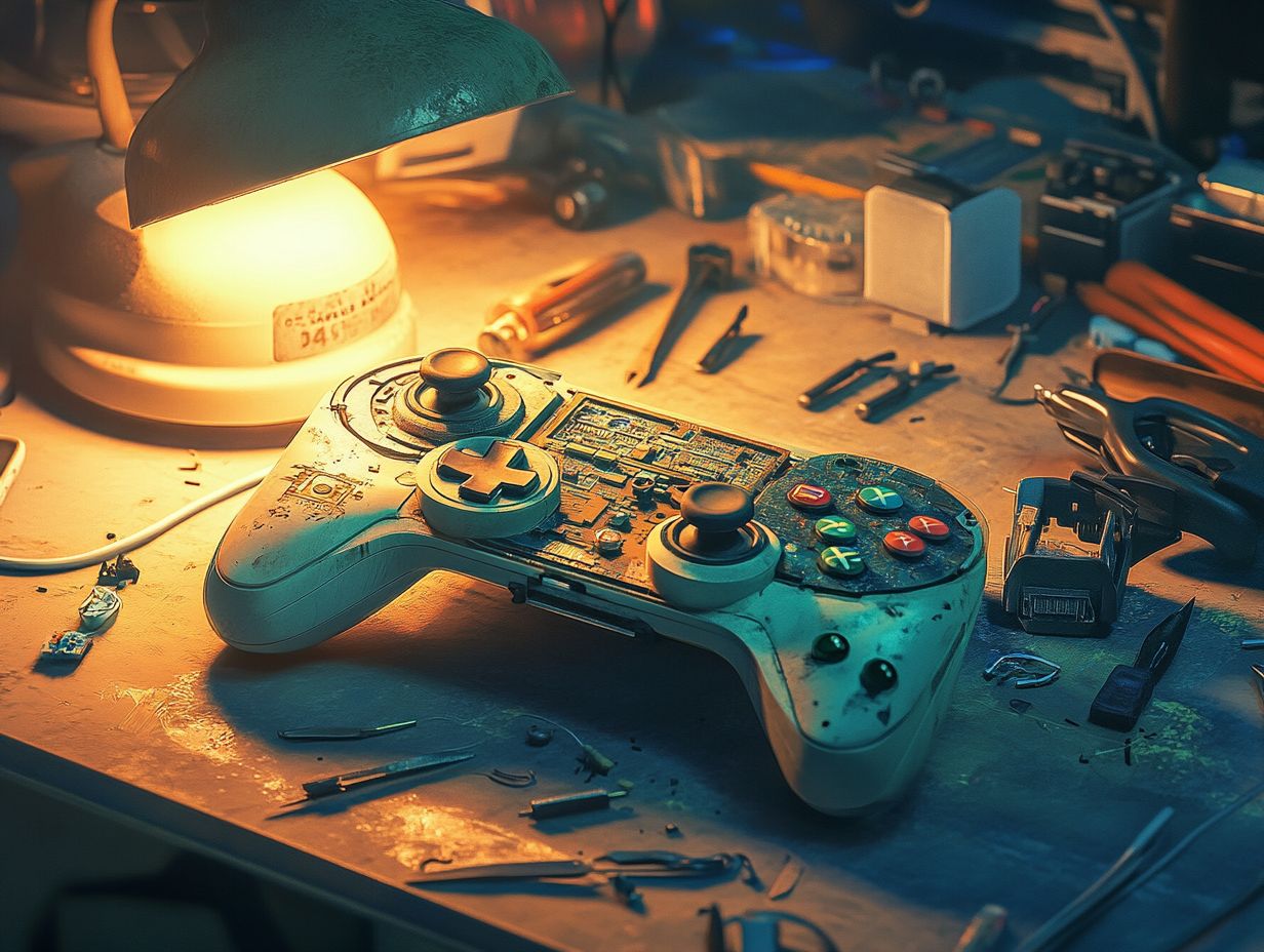 Essential supplies and equipment for game controller repair