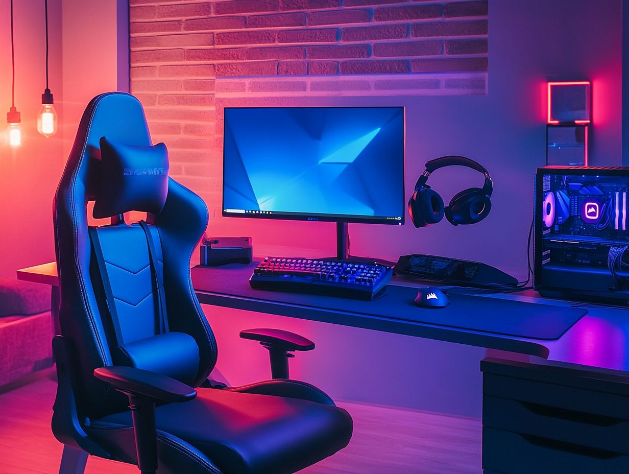 What should I consider when selecting a comfortable gaming chair?