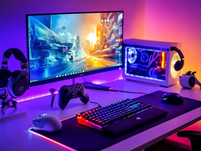 how to set up a gaming accessory station