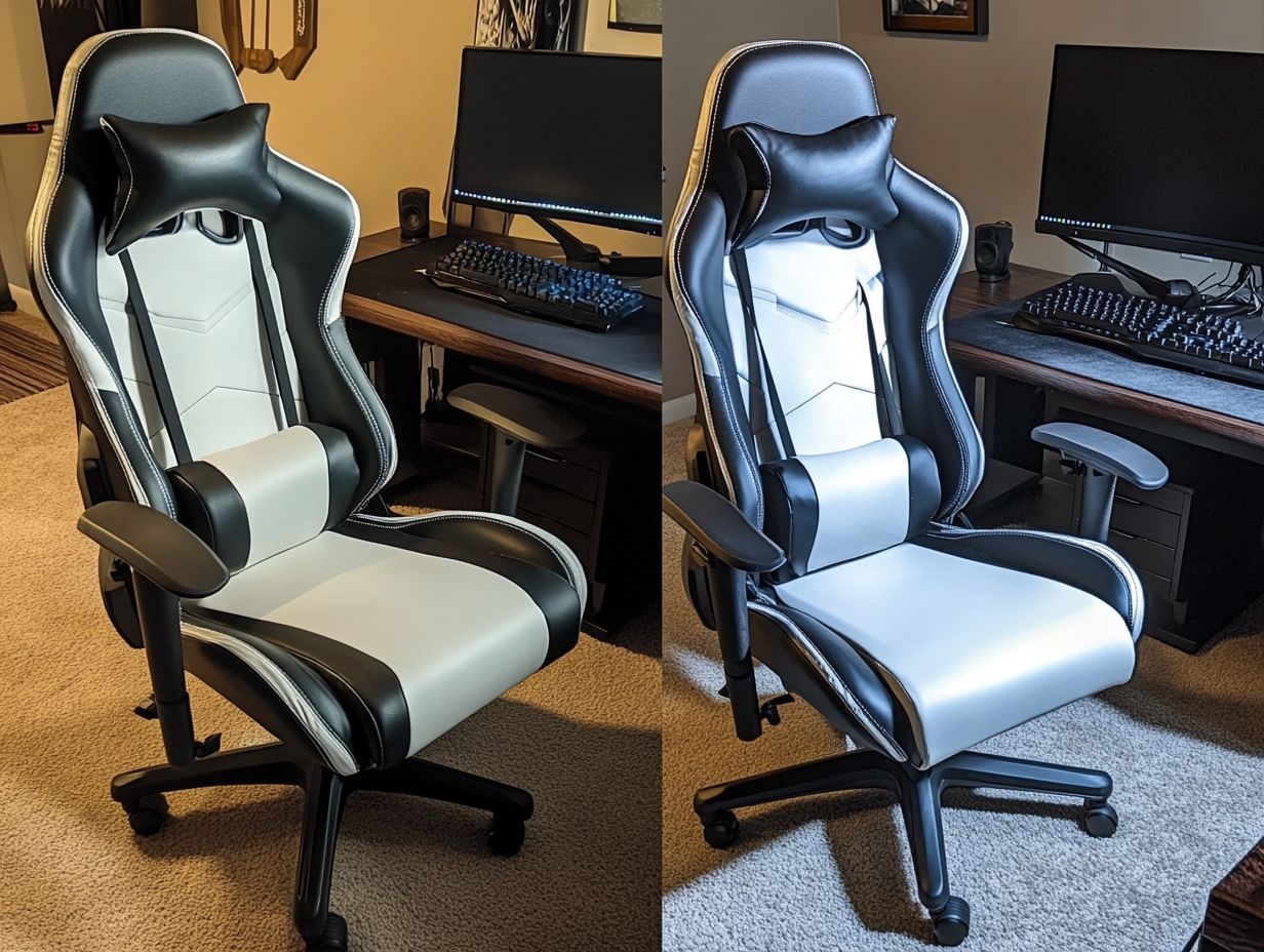 Visual guide on spotting low-quality gaming chairs