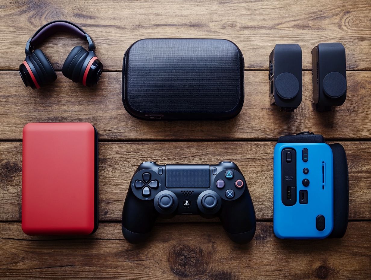 A gamer enjoying the benefits of portable gaming accessories