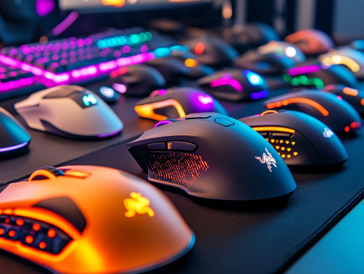 An ergonomic gaming mouse offers comfort and performance.