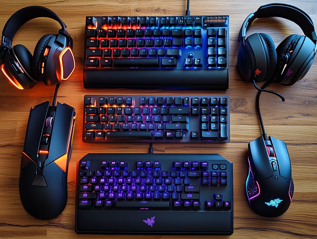 A selection of budget gaming keyboards under $50.