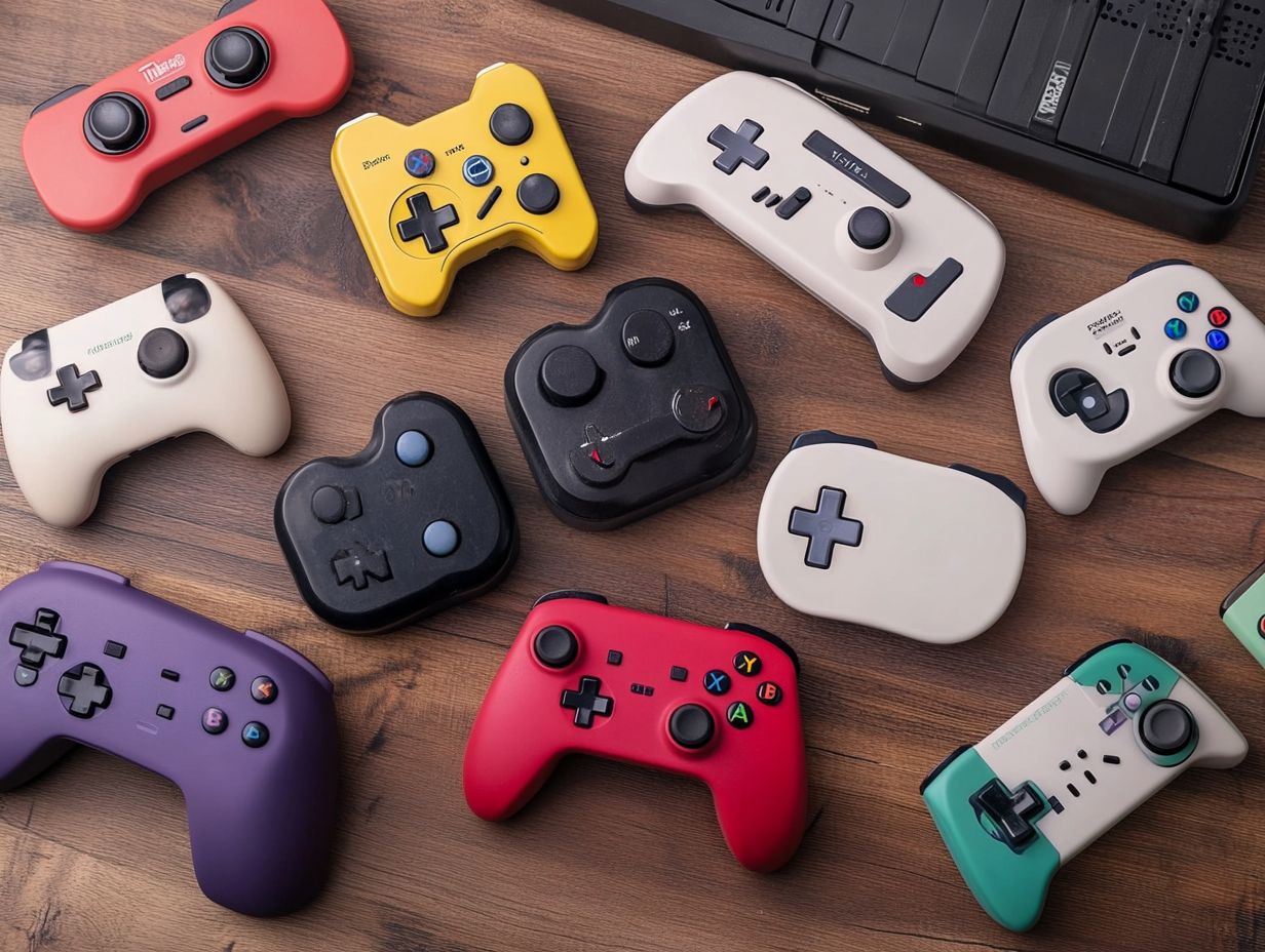 A variety of the best controllers for emulator gaming