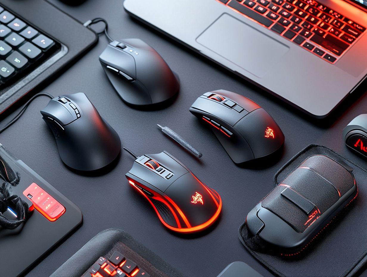 Image of top travel gaming mice