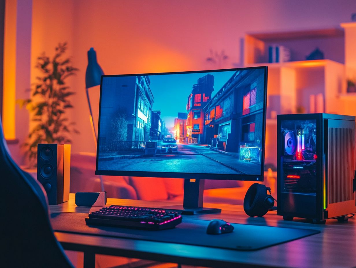 A selection of budget-friendly gaming monitors