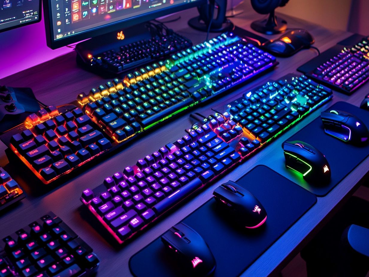 Image showcasing the best keyboards for casual gamers.