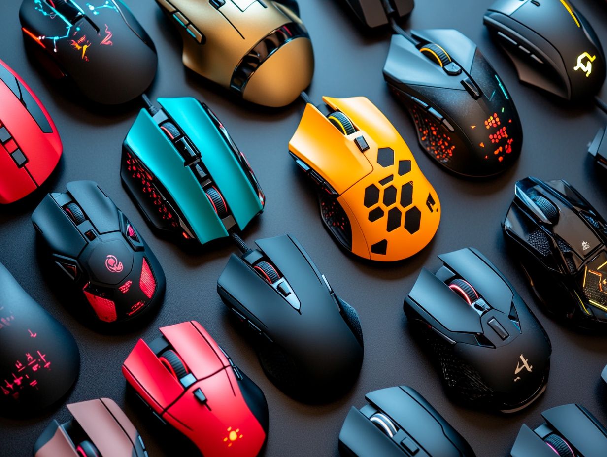 An assortment of the best left-handed gaming mice available