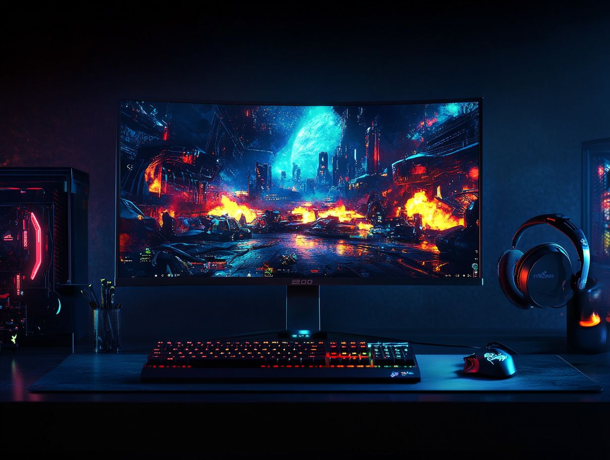 Adaptive Sync Technology illustrated on a modern gaming monitor