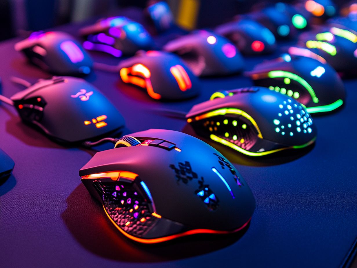 MSI Clutch GM50 Gaming Mouse with Ambidextrous Grip and RGB Lighting