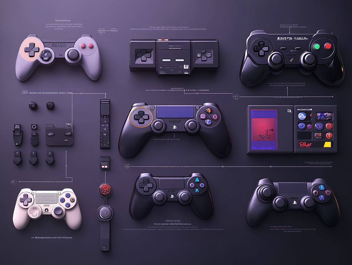 Illustration of key takeaways in the evolution of game controllers.