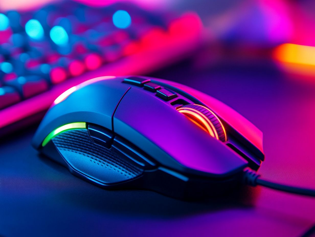 Infographic of Key Takeaways in Gaming Mouse Design