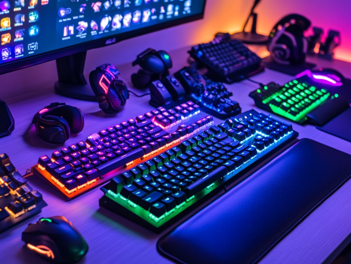 Imagen de los 10 mejores teclados compactos para gamers.