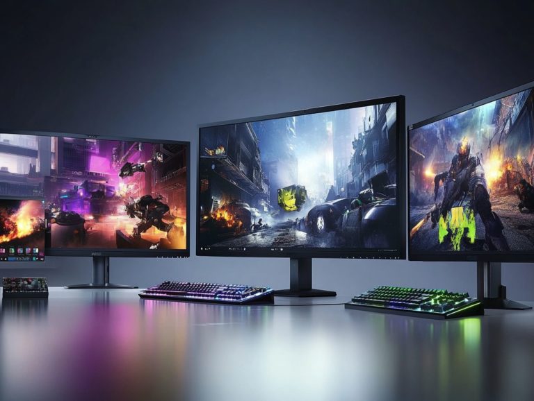 top 5 monitors for competitive gaming