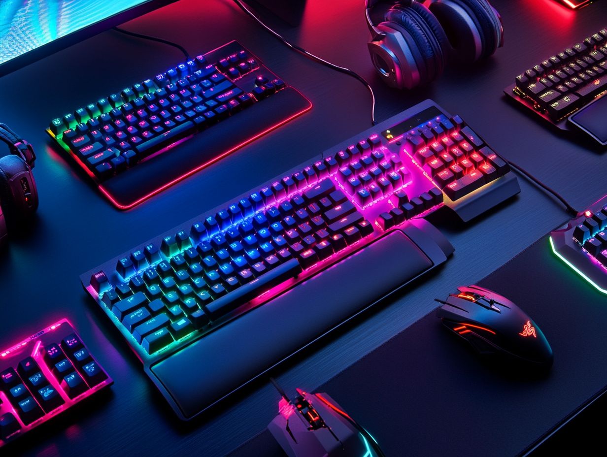 Top 5 RGB Keyboards: Razer Huntsman Elite, Corsair K95, Logitech G915, SteelSeries Apex Pro, HyperX Alloy Elite 2.