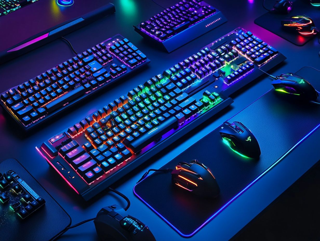 Infographic on choosing the best RGB keyboard for gaming.