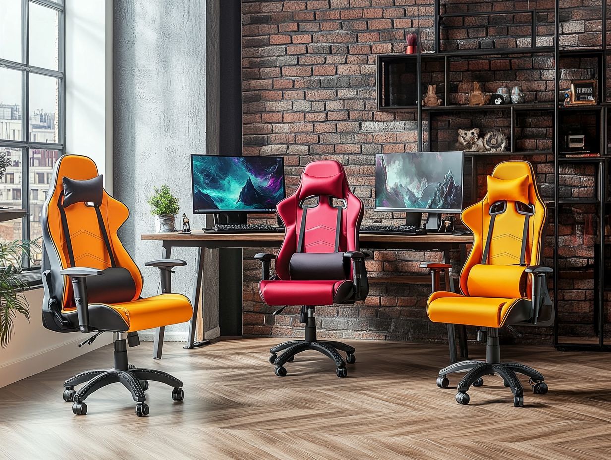 A selection of top gaming chairs for PC gamers