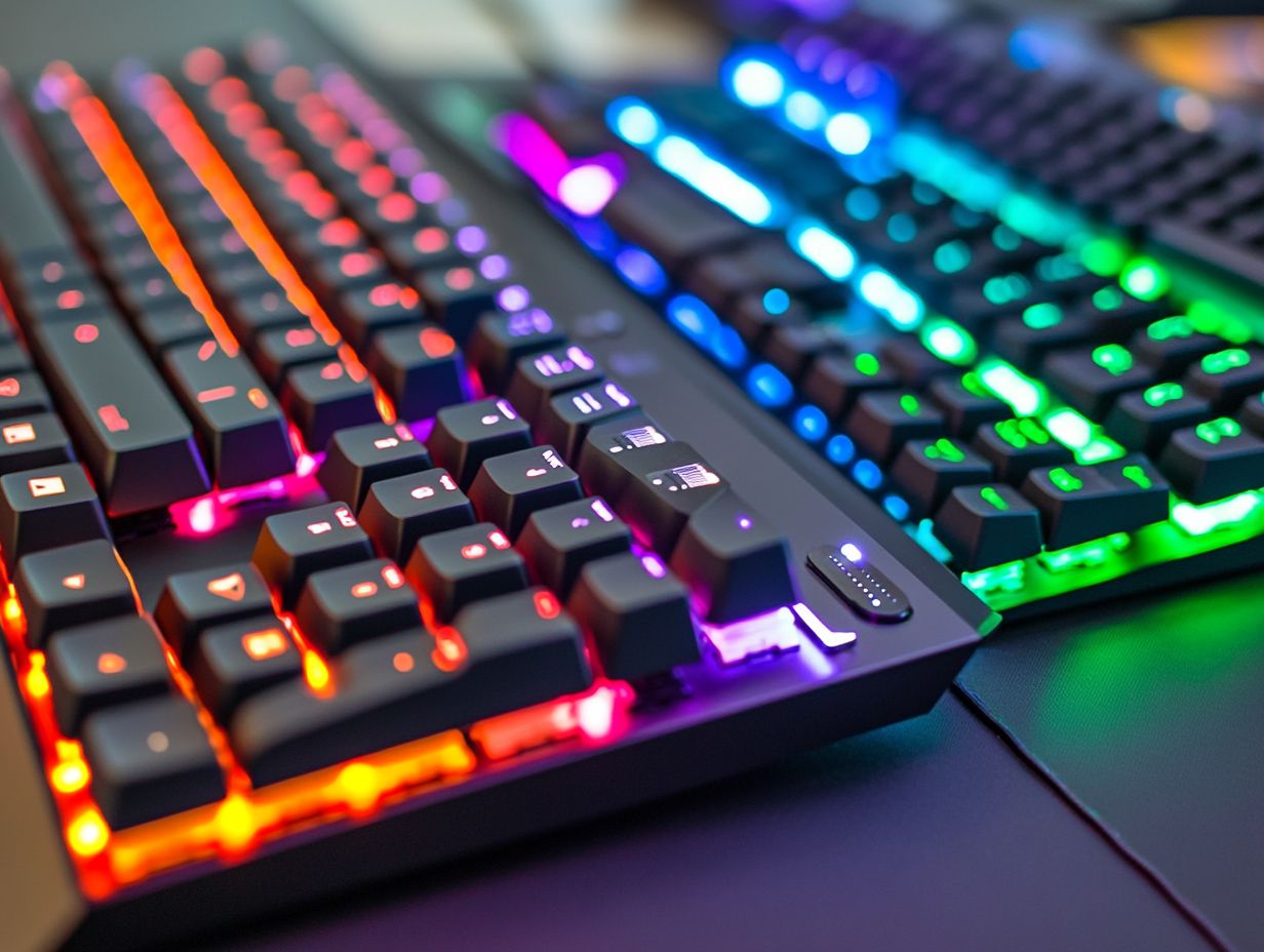 A comparison of gaming and regular keyboards highlighting durability and longevity.