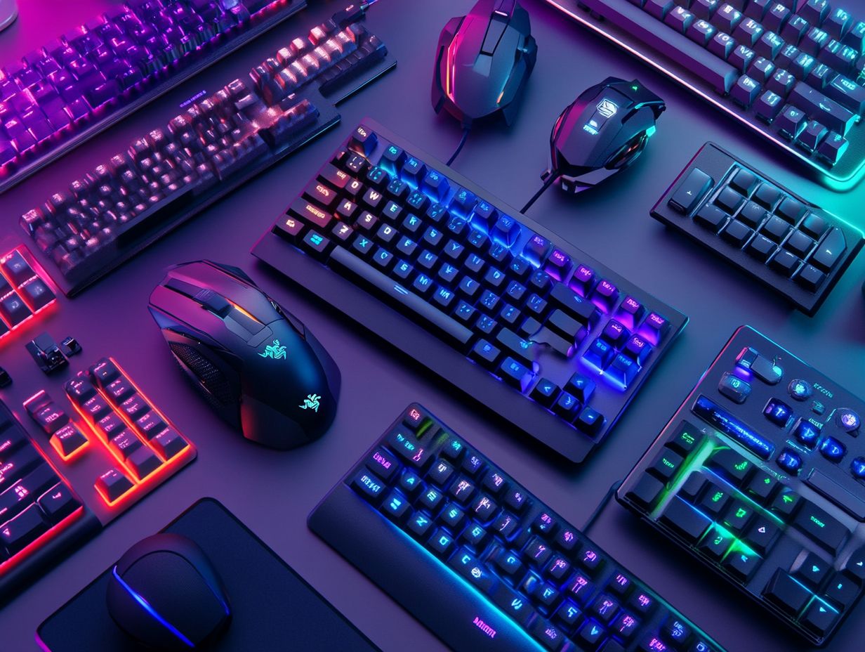 Image showcasing top gaming keyboards