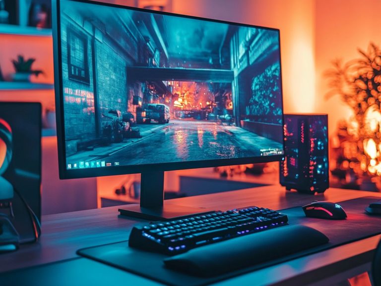 what makes a good gaming monitor for competitive play?