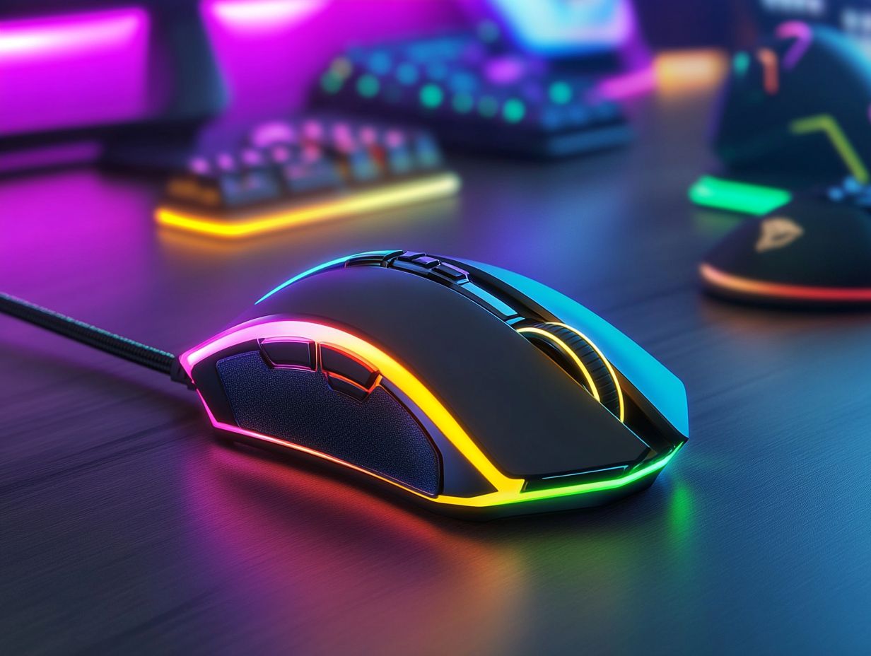 What type of sensor should I look for in a gaming mouse?