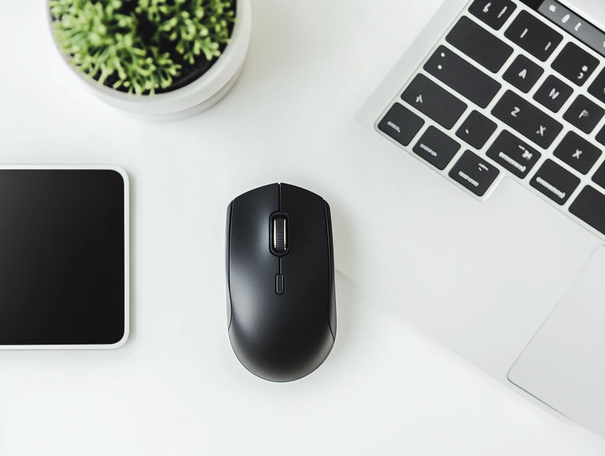 Comparison of wired and wireless mice